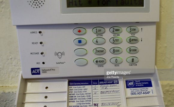 The keypad to an ADT home